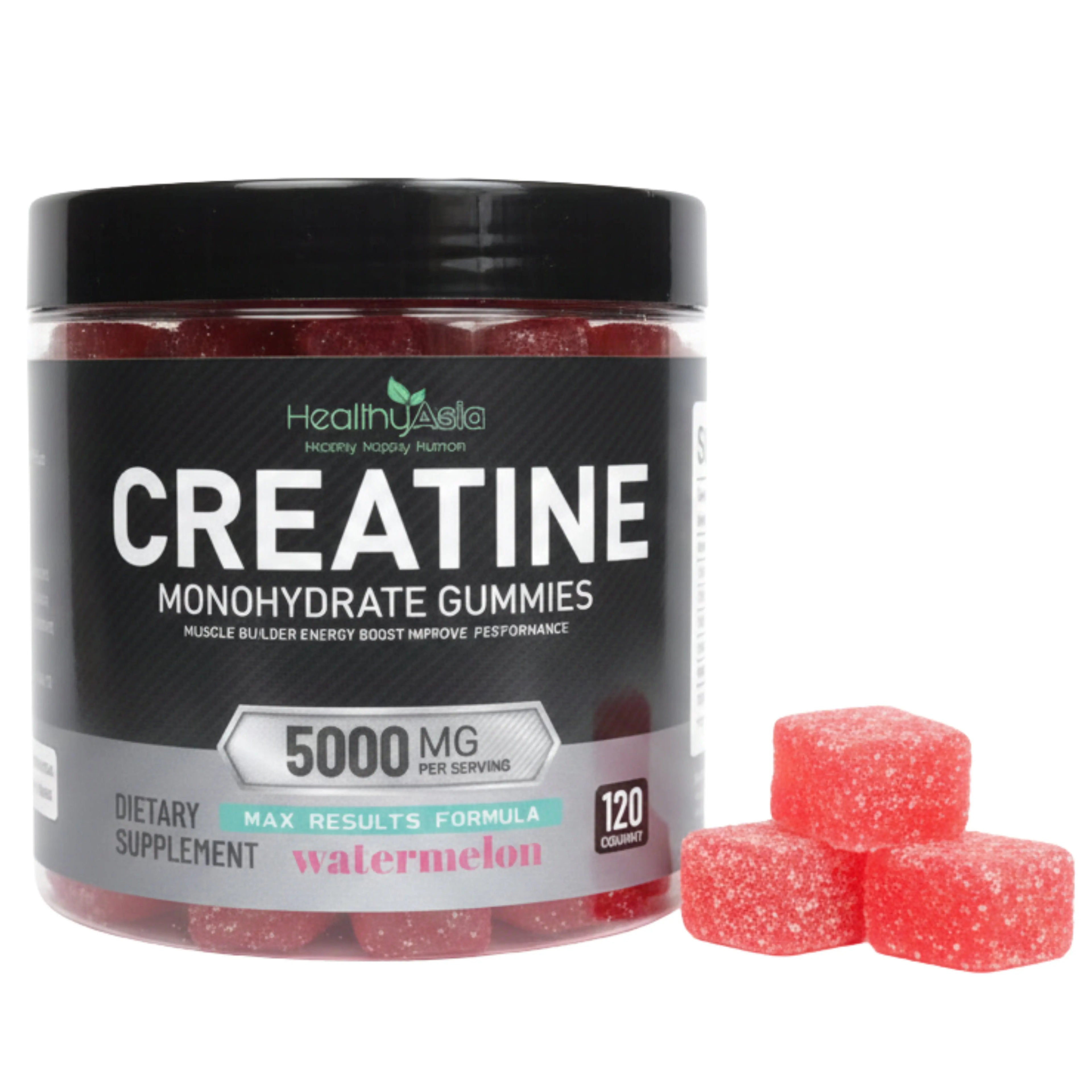 Creatine Monohydrate Gummies - MAX RESULTS Formula (Watermelon) HealthyAsia