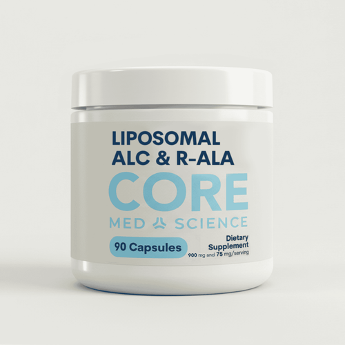 Liposomal ALC and R-ALA - Capsules (90 Count/ 30 Servings) by Core Med Science