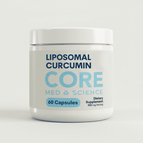 Liposomal Curcumin 500 mg - Capsules (60 Count/ 30 Servings) by Core Med Science