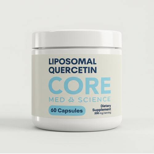 Liposomal Quercetin 200mg - Capsules (60 count / 30 servings) by Core Med Science