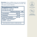 Liposomal Curcumin + Resveratrol - Liquid (6 FL OZ/ 30 Servings) by Core Med Science