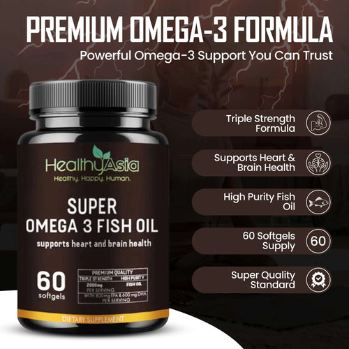 HealthyAsia Black Label SUPER Omega 3 Fish Oil by HealthyAsia