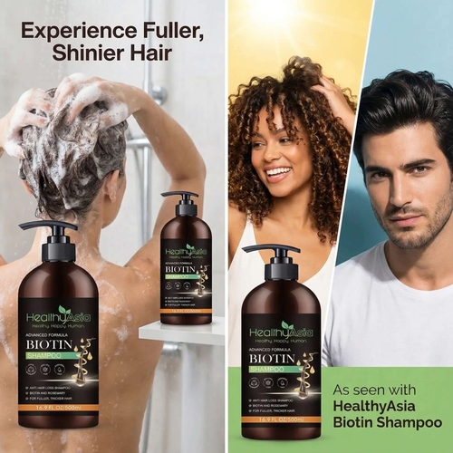 HealthyAsia Black Label BIOTIN Hair Growth Shampoo - Advanced Formula by HealthyAsia