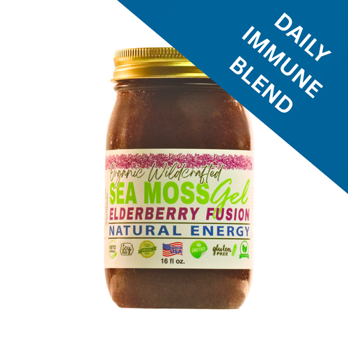 Elderberry Fusion Sea Moss Gel 16oz by Sea Moss Lyfe