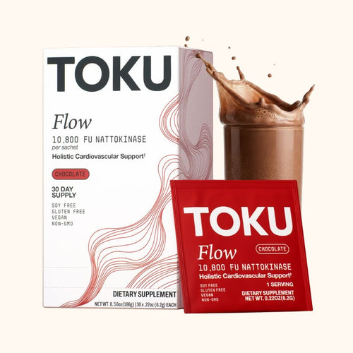 Toku Flow 10,800 FU Nattokinase Supplement | Soy Free Powder by Toku