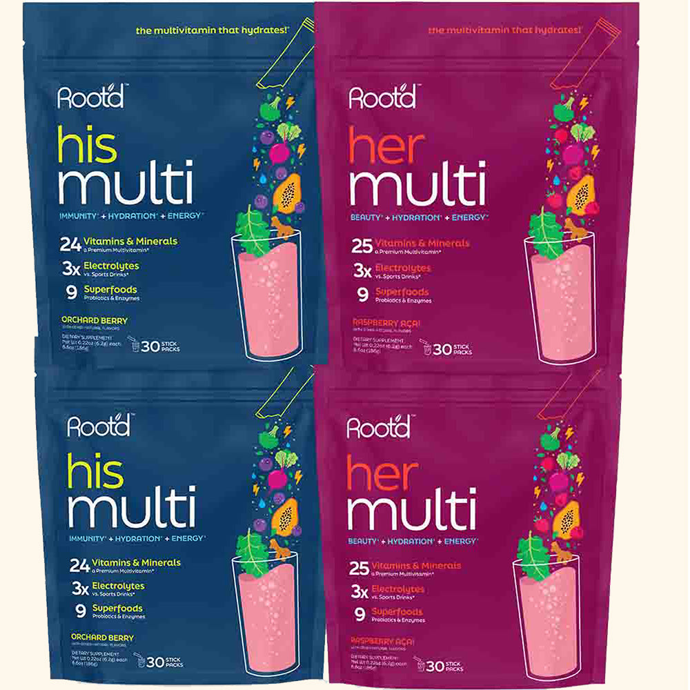 Couples’ Wellness Pack - The Hydrating Multivitamin - For Her & Him by Root'd