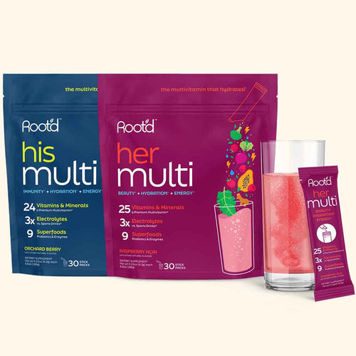 Couples’ Wellness Pack - The Hydrating Multivitamin - For Her & Him by Root'd