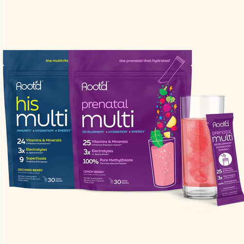 Growing Together Bundle - The Hydrating Multivitamin - For Future Mom & Dad by Root'd