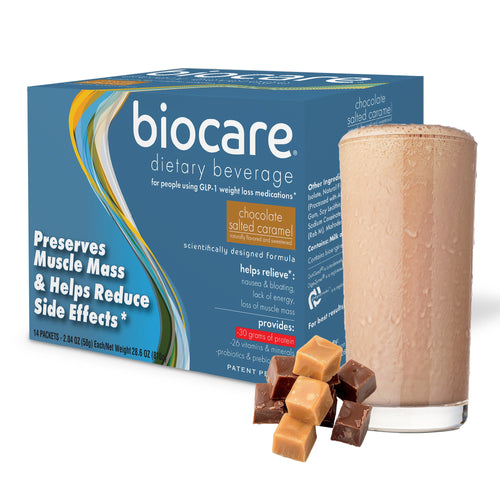 30G Protein Chocolate Salted Caramel Biocare Dietary Beverage (14-Count) by Biocare