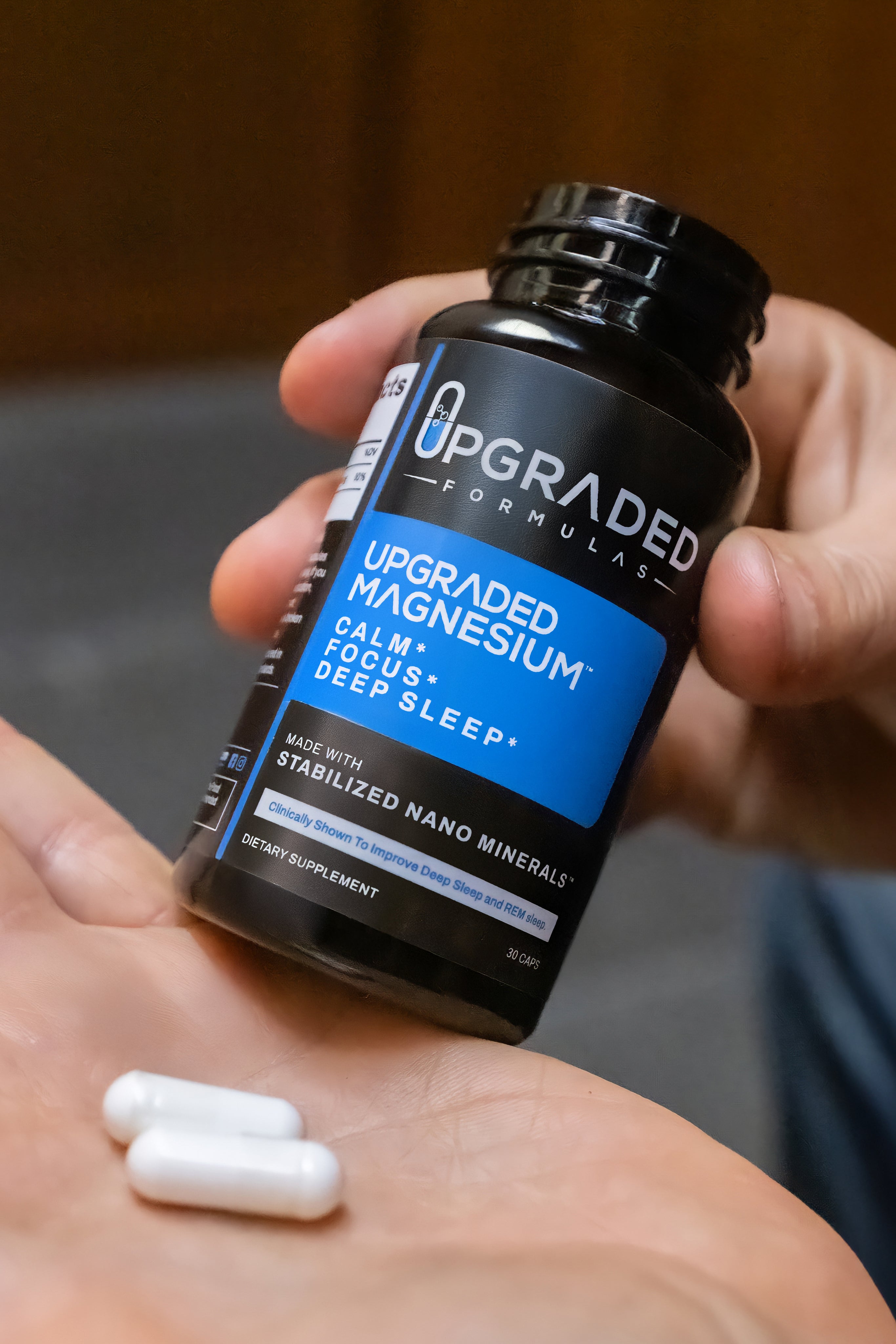 Upgraded Magnesium: Clinically Shown To Greatly Improve BOTH REM and Deep Sleep by Upgraded Formulas®