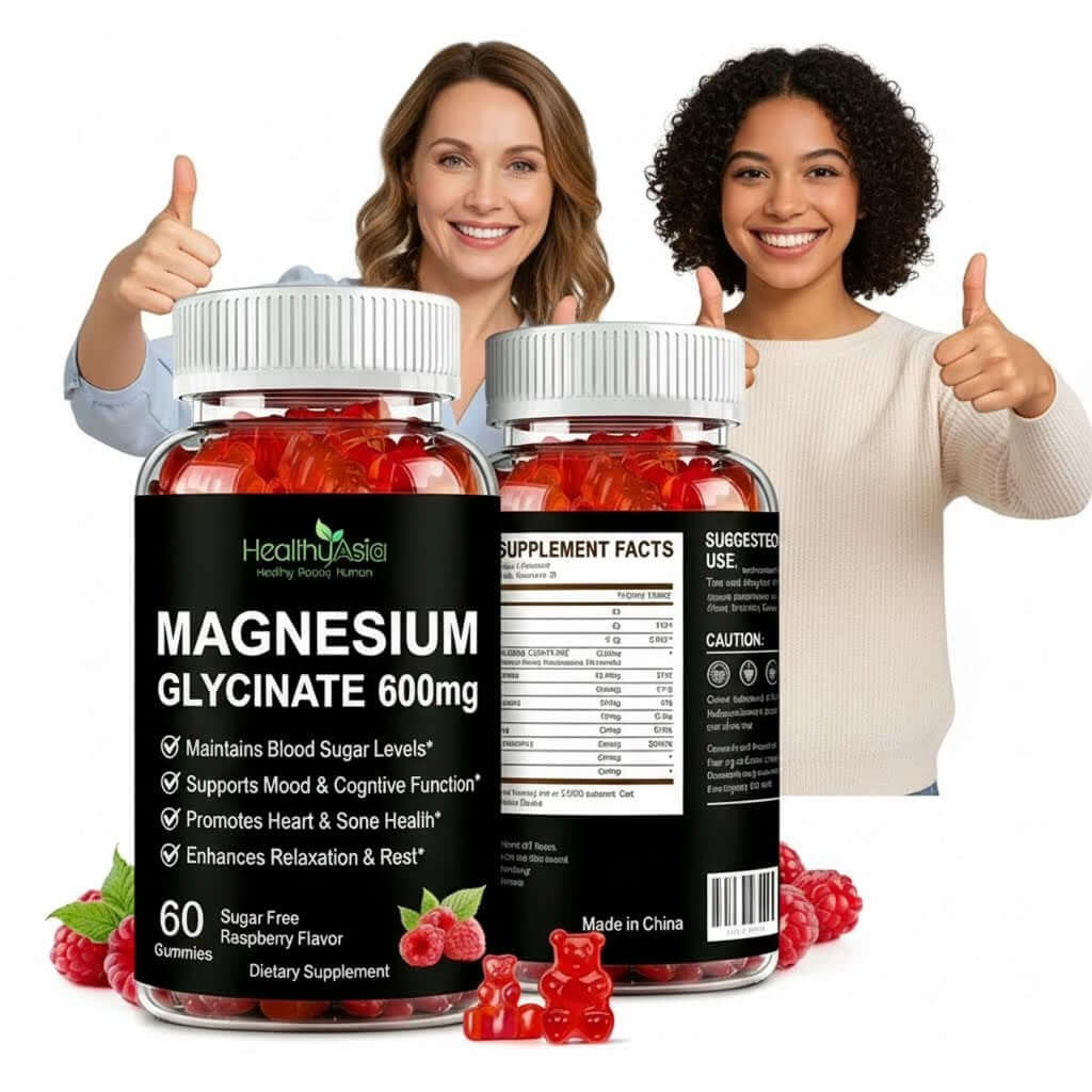 HealthyAsia Black Label Magnesium Glycinate Gummies- 600mg by HealthyAsia