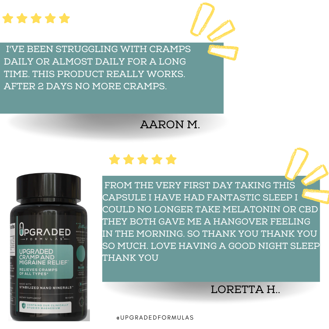 Upgraded Cramp and Migraine Relief by Upgraded Formulas®