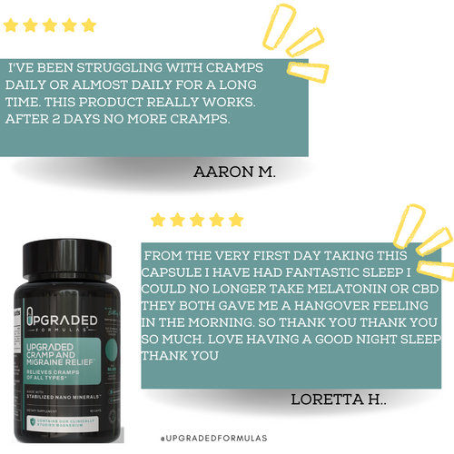 Upgraded Cramp and Migraine Relief by Upgraded Formulas®