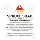 Wild-Harvested Spruce Soap, 6 oz Bar by Ascent Nutrition