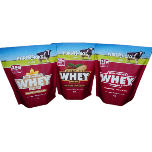 3 Flavor Whey Protein Isolate Combos by Pure Choice Farms
