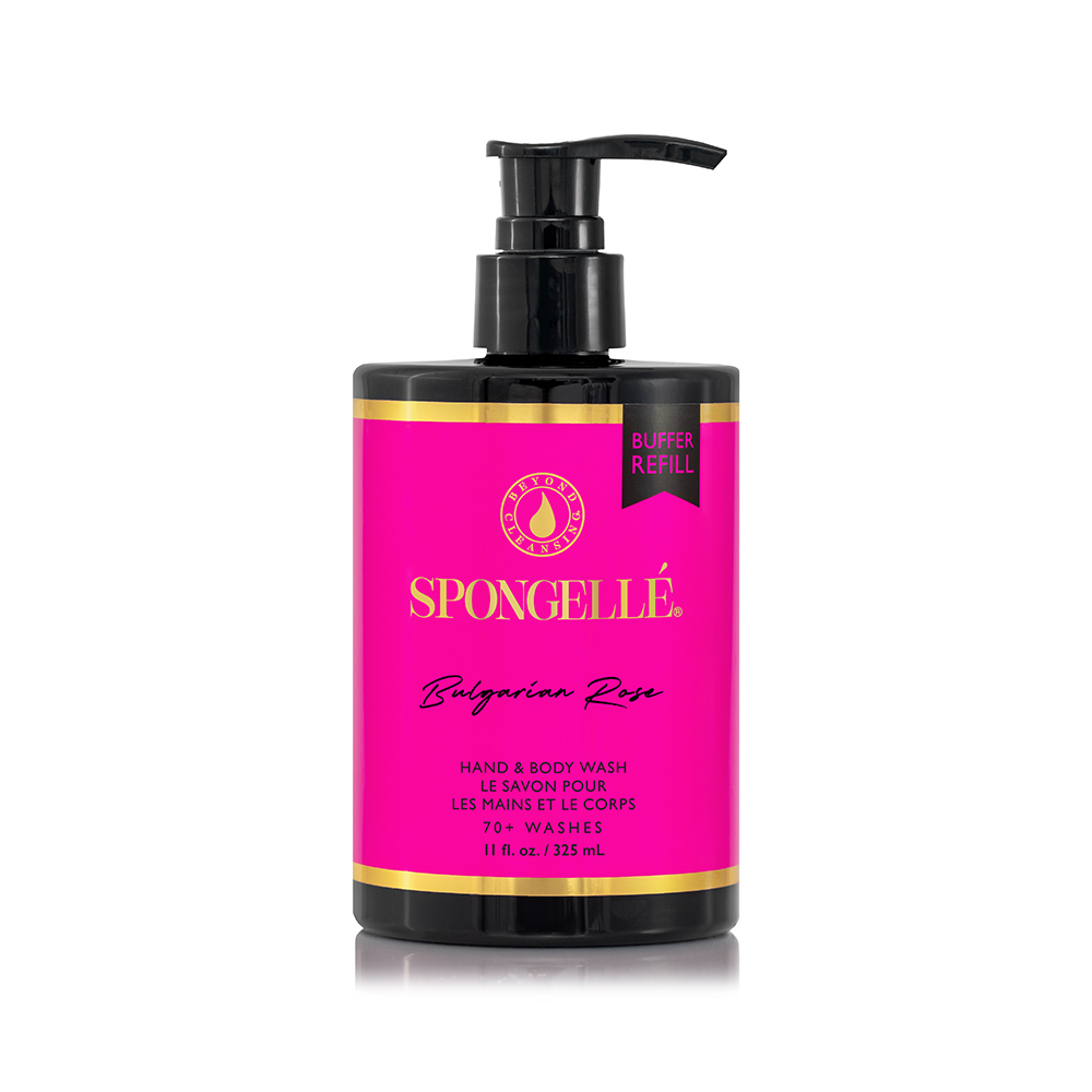Bulgarian Rose Boxed Flower & Body Wash Refill Set by Spongellé