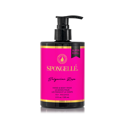 Bulgarian Rose Boxed Flower & Body Wash Refill Set by Spongellé