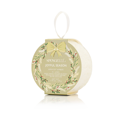 Joyful Season - Apricot Amber | Holiday Wreath by Spongellé