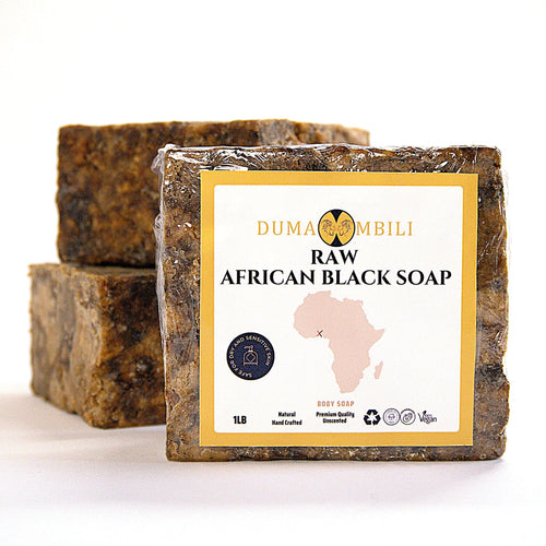 Authentic African Black Soap | Organic Skincare for Clear & Glowing Skin by Duma Mbili LLC