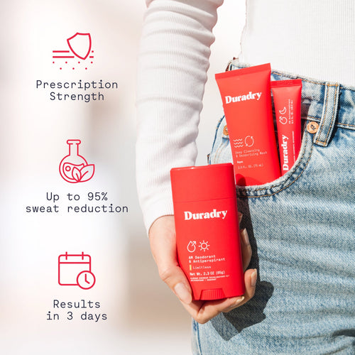 3-Step System - Stop Excessive Sweating by Duradry