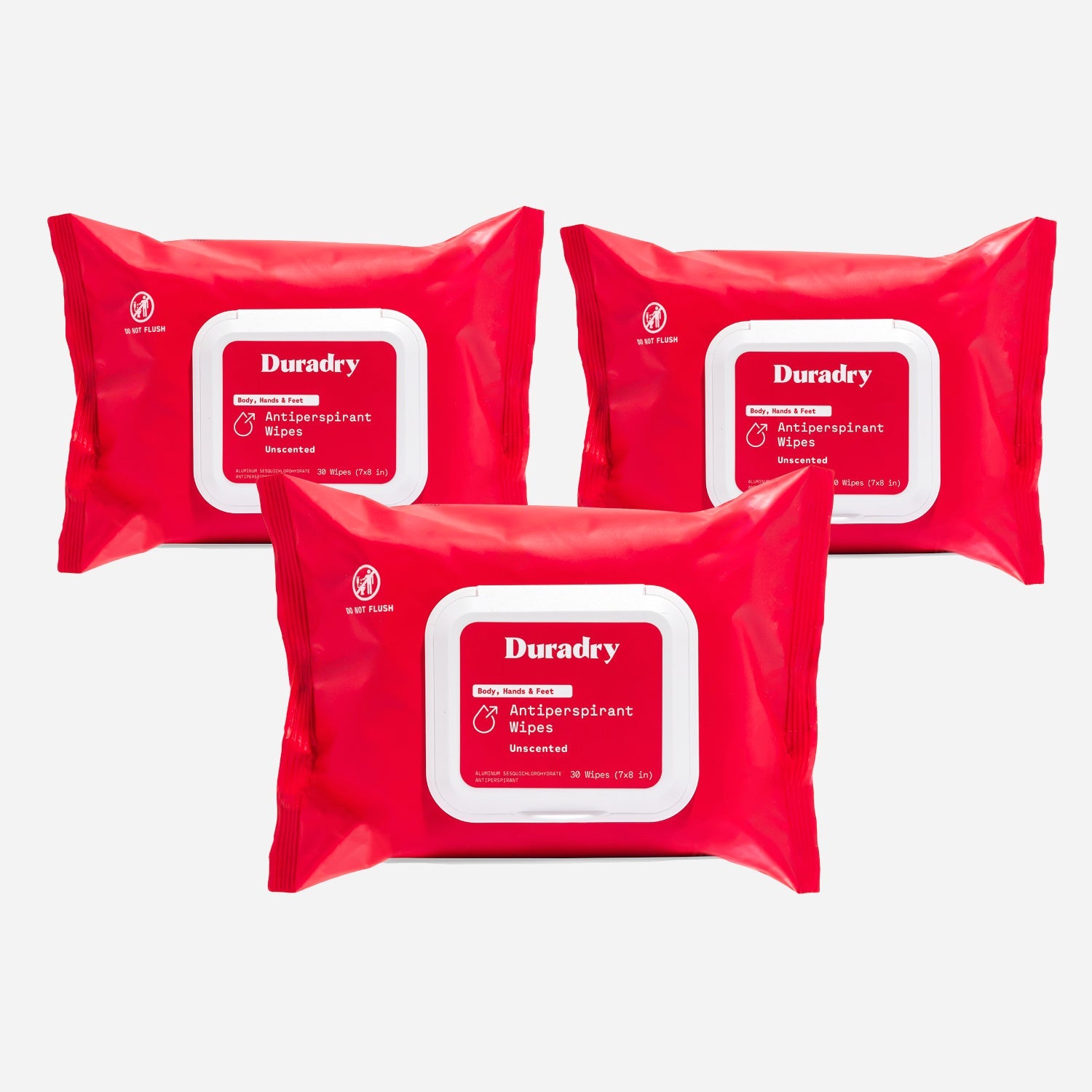 Whole Body Antiperspirant Wipes by Duradry