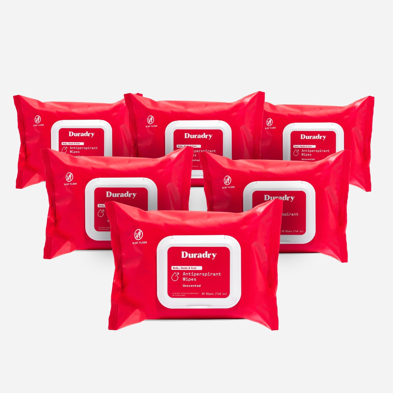 Whole Body Antiperspirant Wipes by Duradry