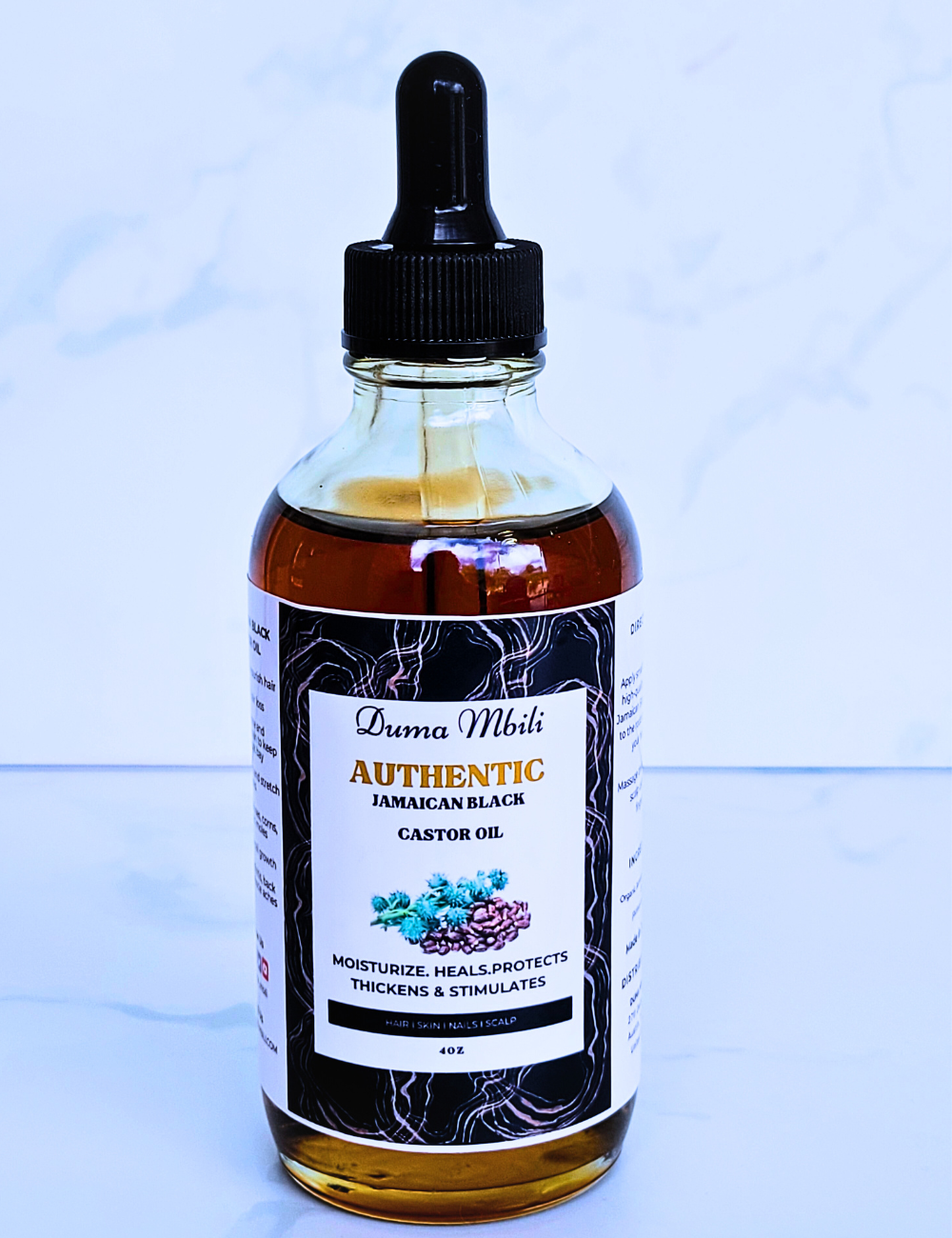 Unrefined Jamaican Black Castor Oil by Duma Mbili LLC