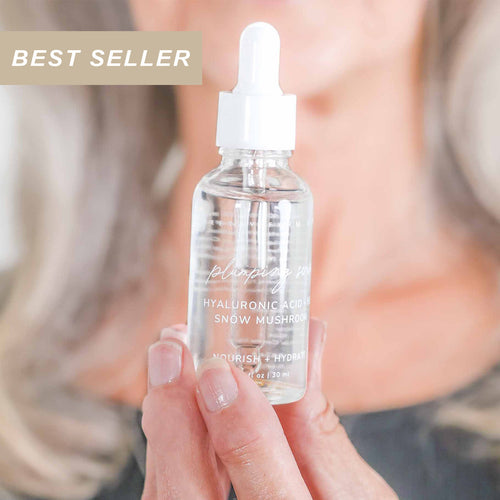 Hyaluronic Plumping Serum with Vitamin B5 + Snow Mushroom by Pretty farm girl