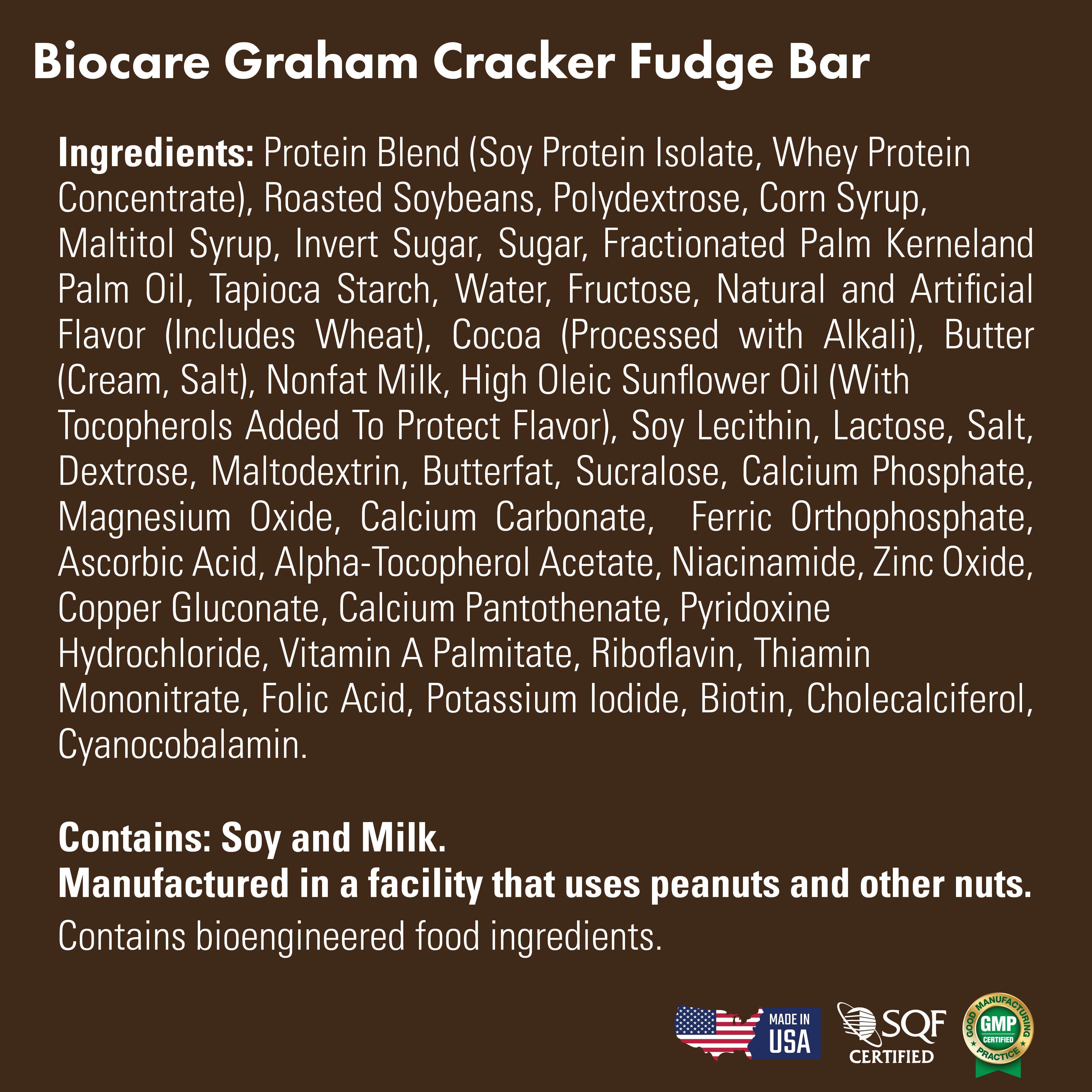 15G Protein Graham Cracker Fudge Bar by Biocare