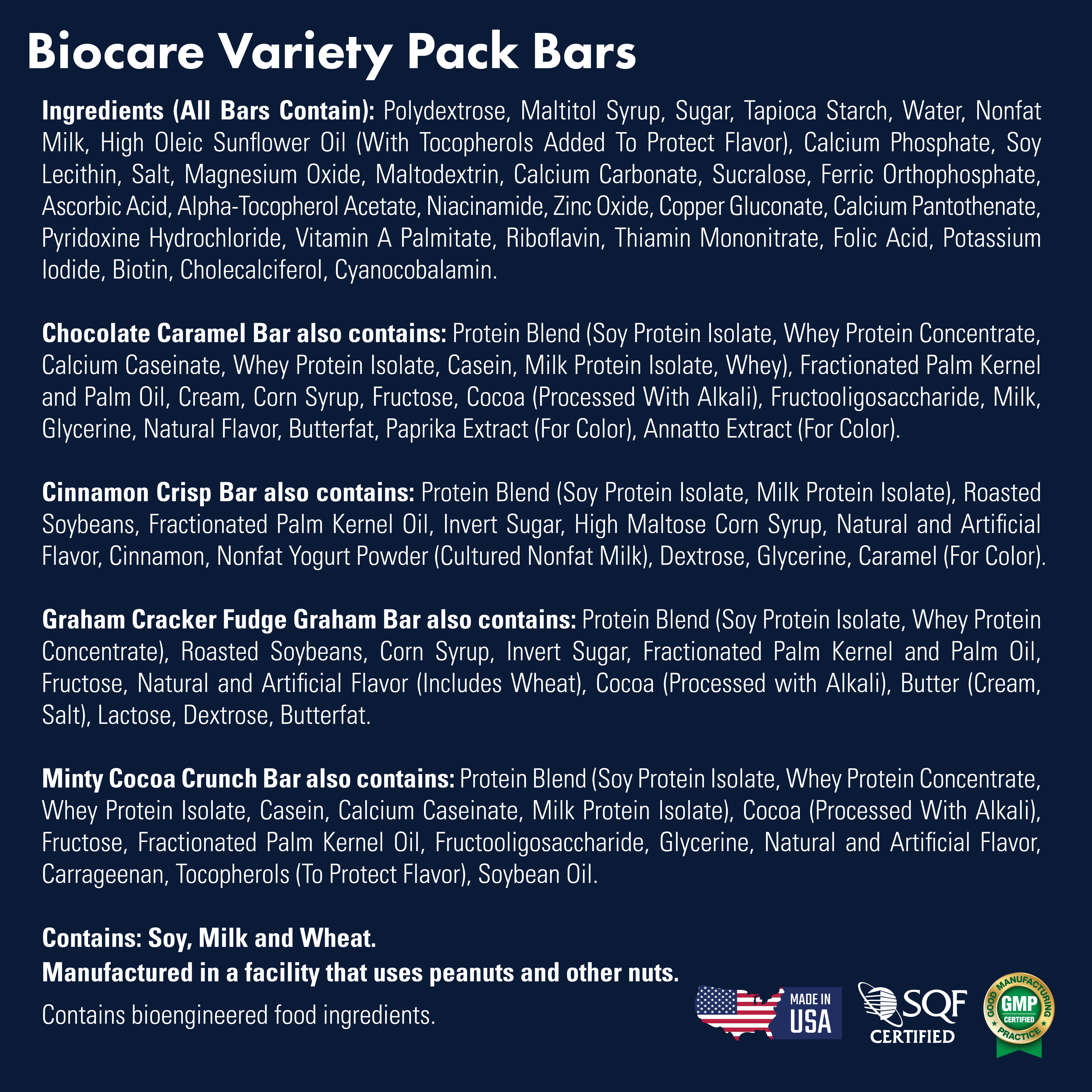 15G Protein Bars Variety Pack (7-Count) by Biocare