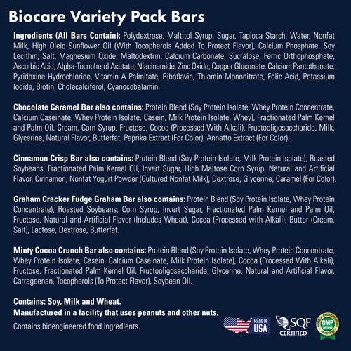 15G Protein Bars Variety Pack (7-Count) by Biocare