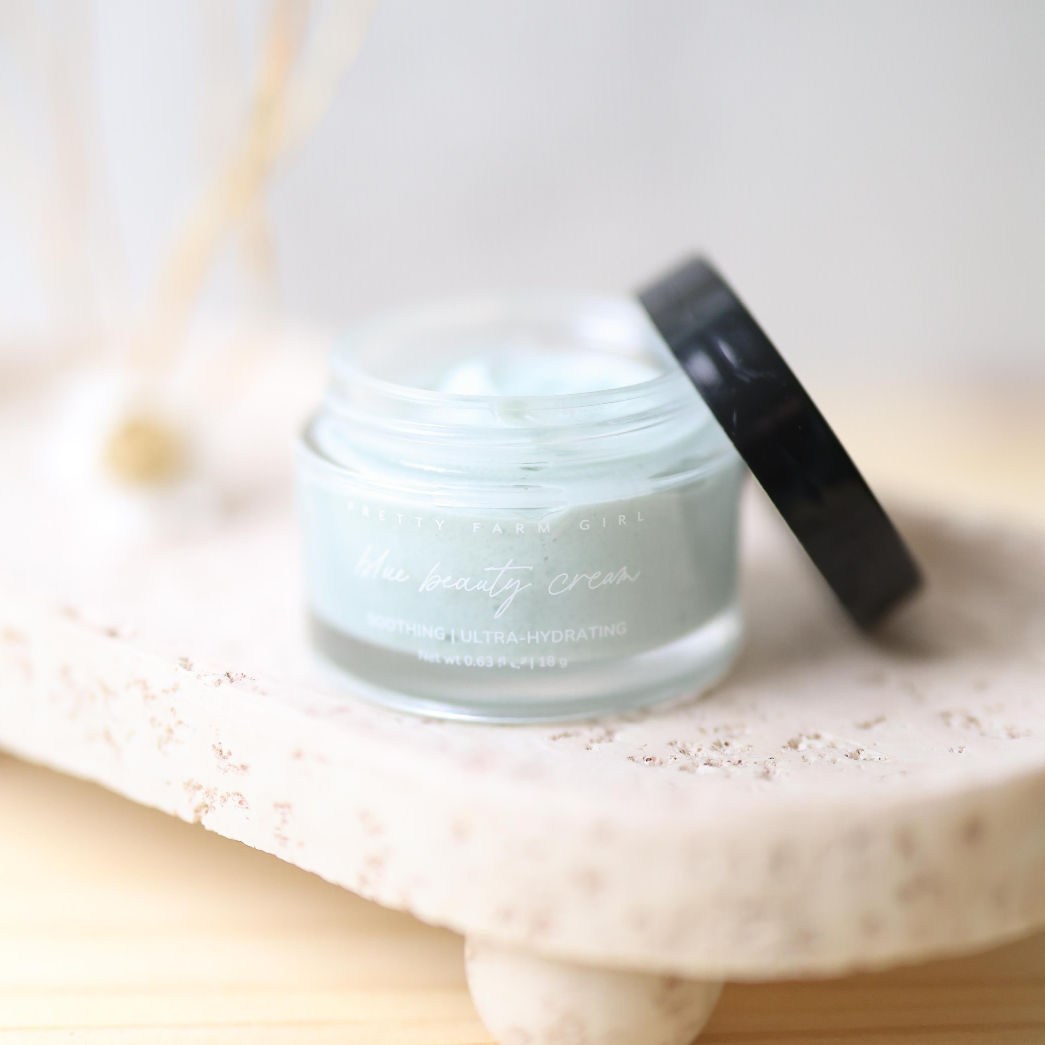 Blue Beauty Cream Soothing Tallow Face Cream by Pretty farm girl