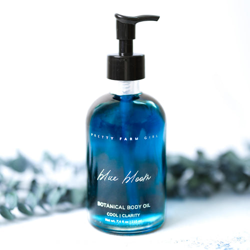 Blue Bloom Natural Botanical Body Oil by Pretty farm girl