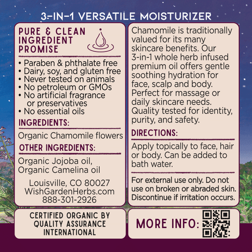 Chamomile Oil Relax & Replenish by WishGarden Herbs