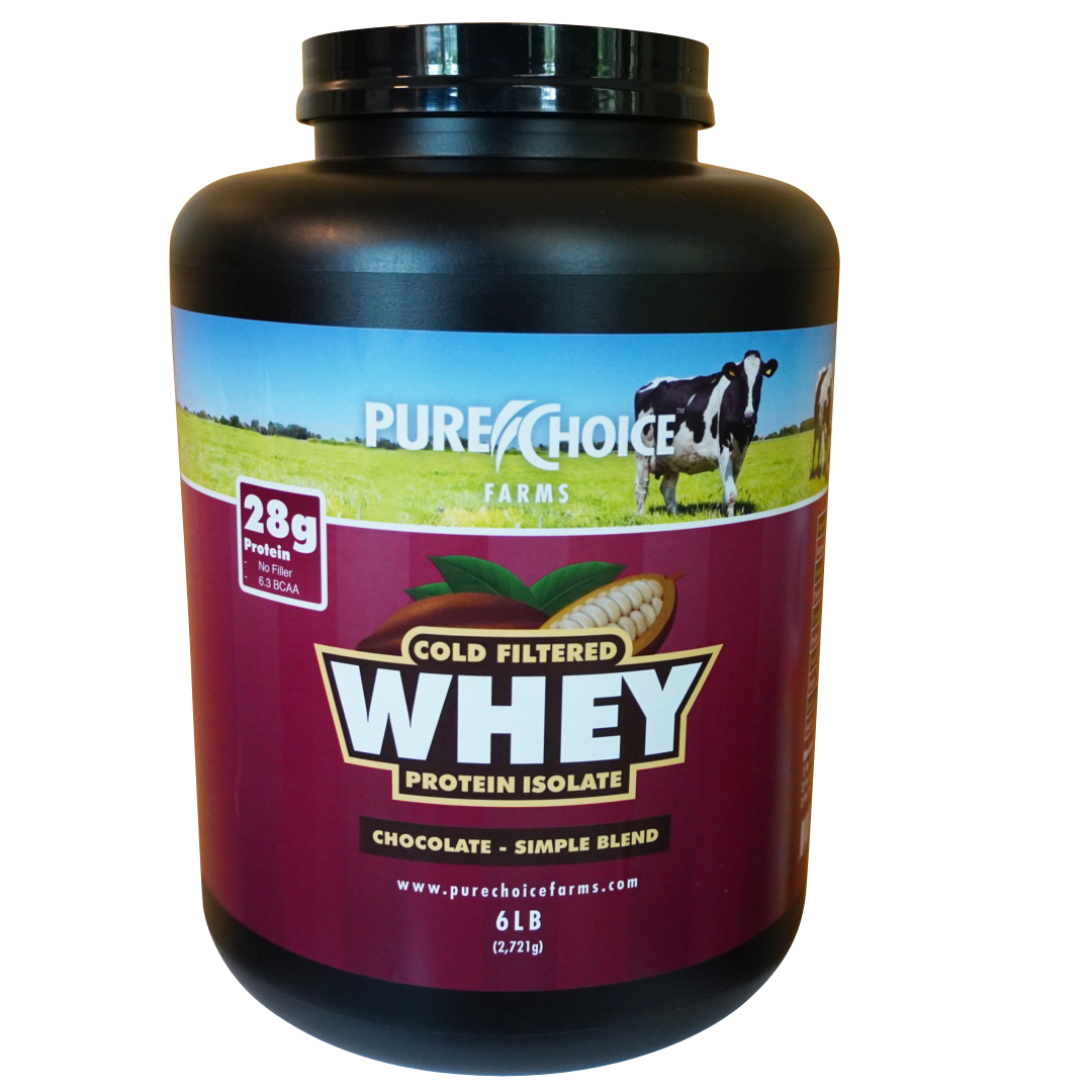 Whey Protein Isolate Chocolate by Pure Choice Farms