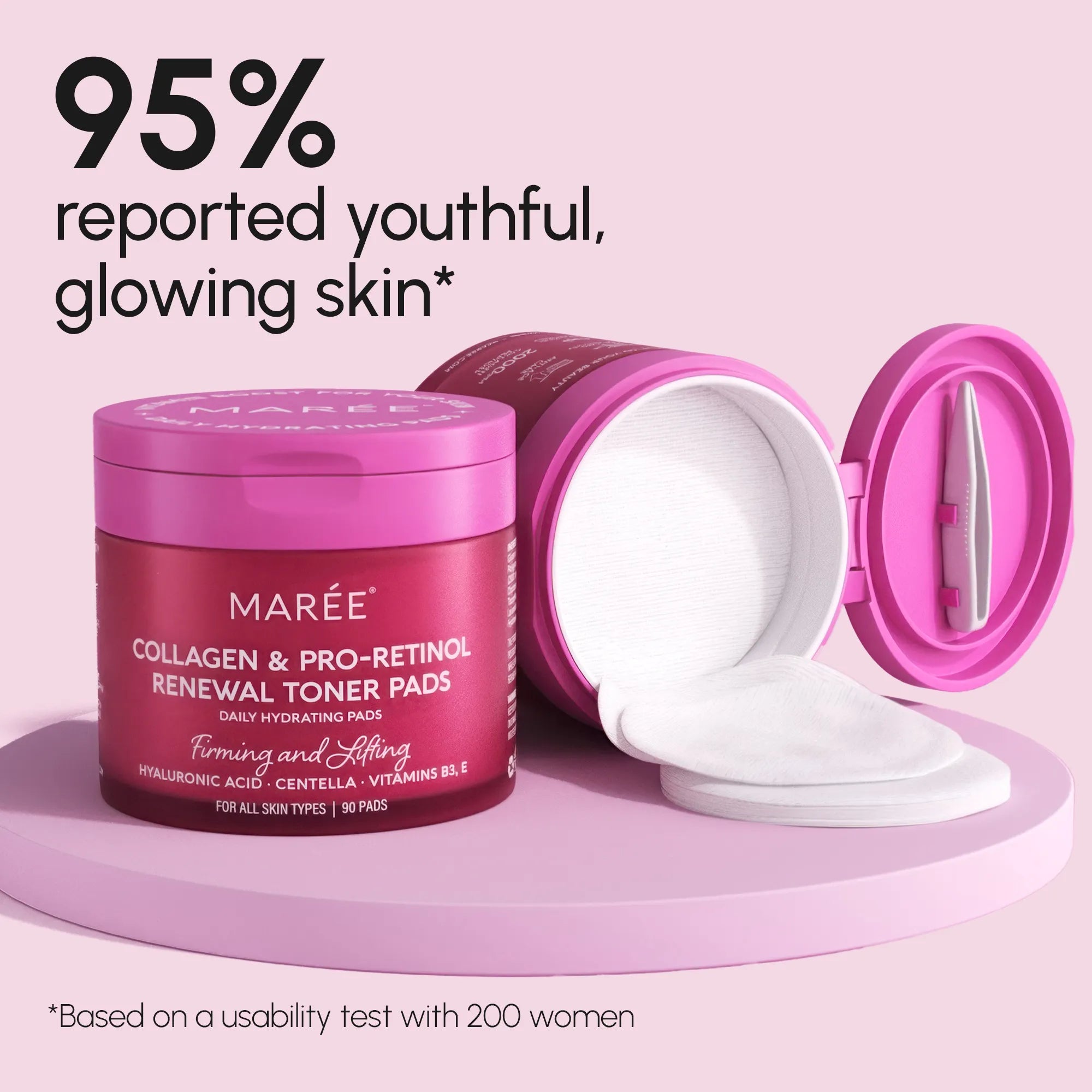 Collagen & Retinol Toner Pads by Maree