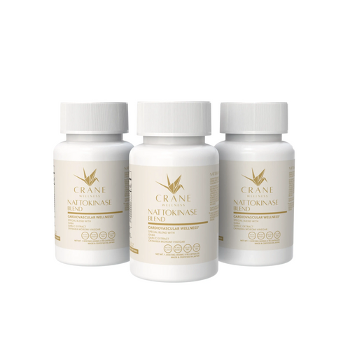 Nattokinase Blend 6,000 FU Cardiovascular Support Capsules by Crane Wellness