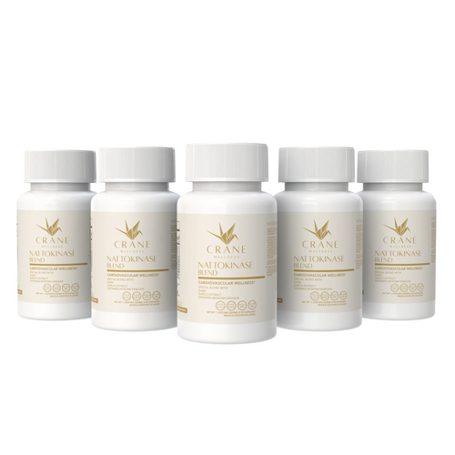 Nattokinase Blend 6,000 FU Cardiovascular Support Capsules by Crane Wellness