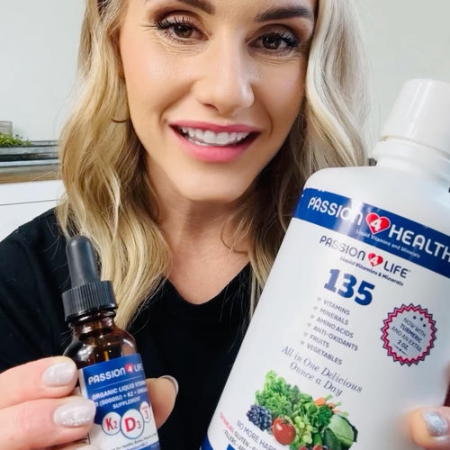 Daily Liquid D3, K2 + Omega 3 Vitamin by Passion 4 Health