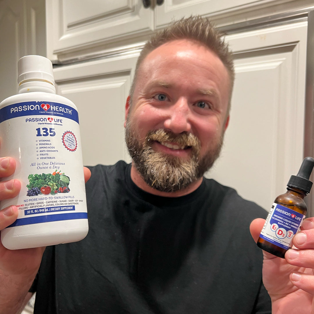 Daily Liquid D3, K2 + Omega 3 Vitamin by Passion 4 Health