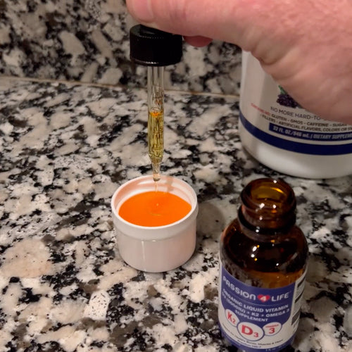 Daily Liquid D3, K2 + Omega 3 Vitamin by Passion 4 Health