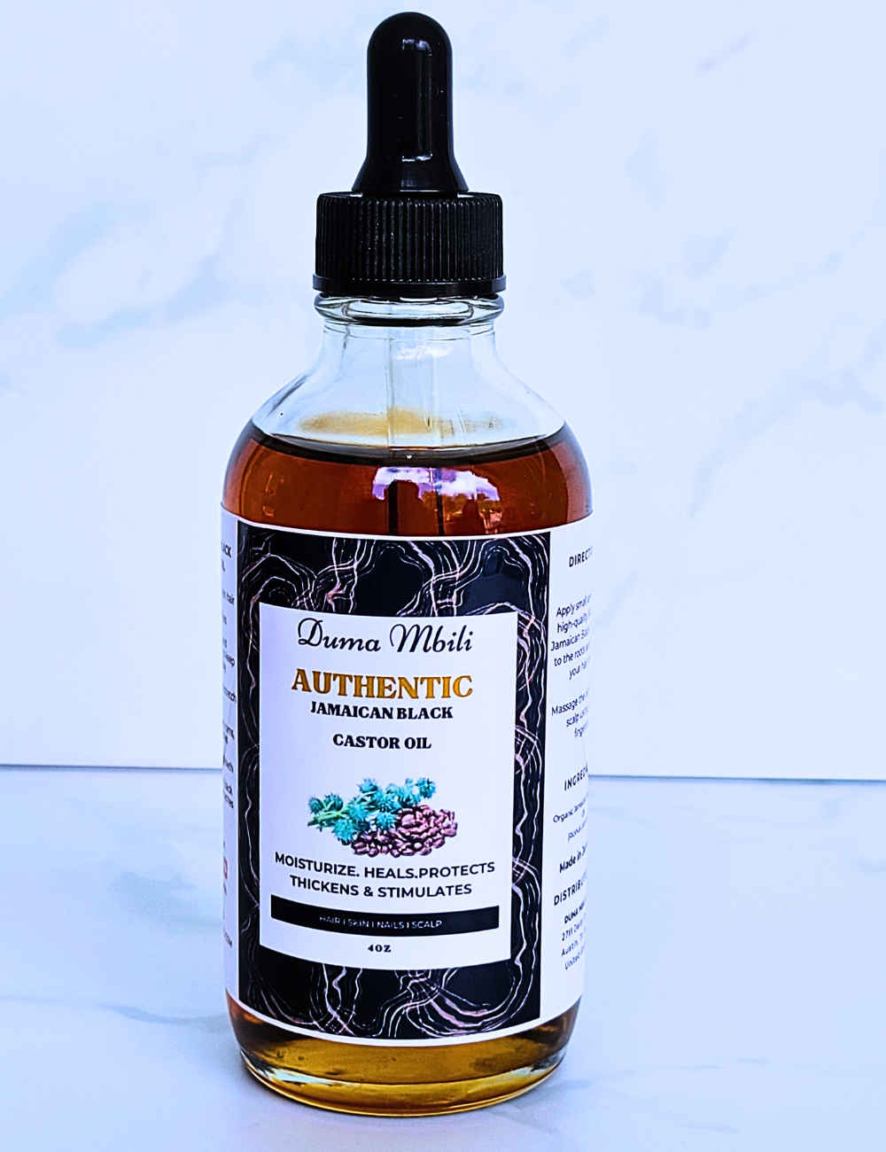 Unrefined Jamaican Black Castor Oil by Duma Mbili LLC