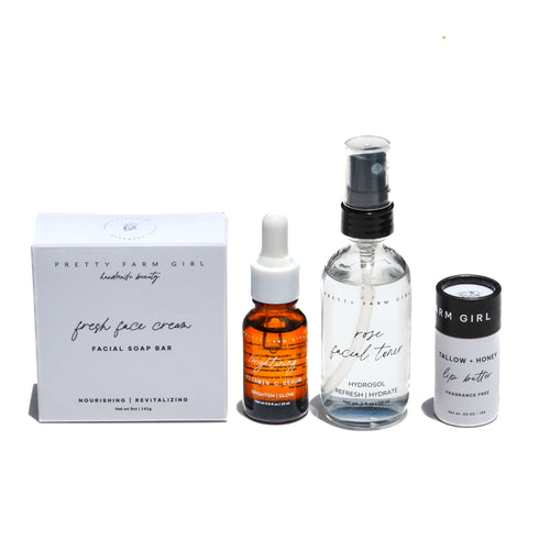 Rooted and Ready: Travel-Size Skincare Essentials Kit by Pretty farm girl