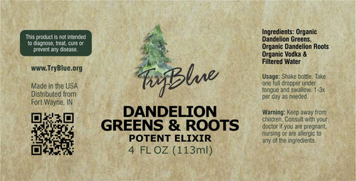 Dandelion Greens & Roots Elixir by Try-Blue