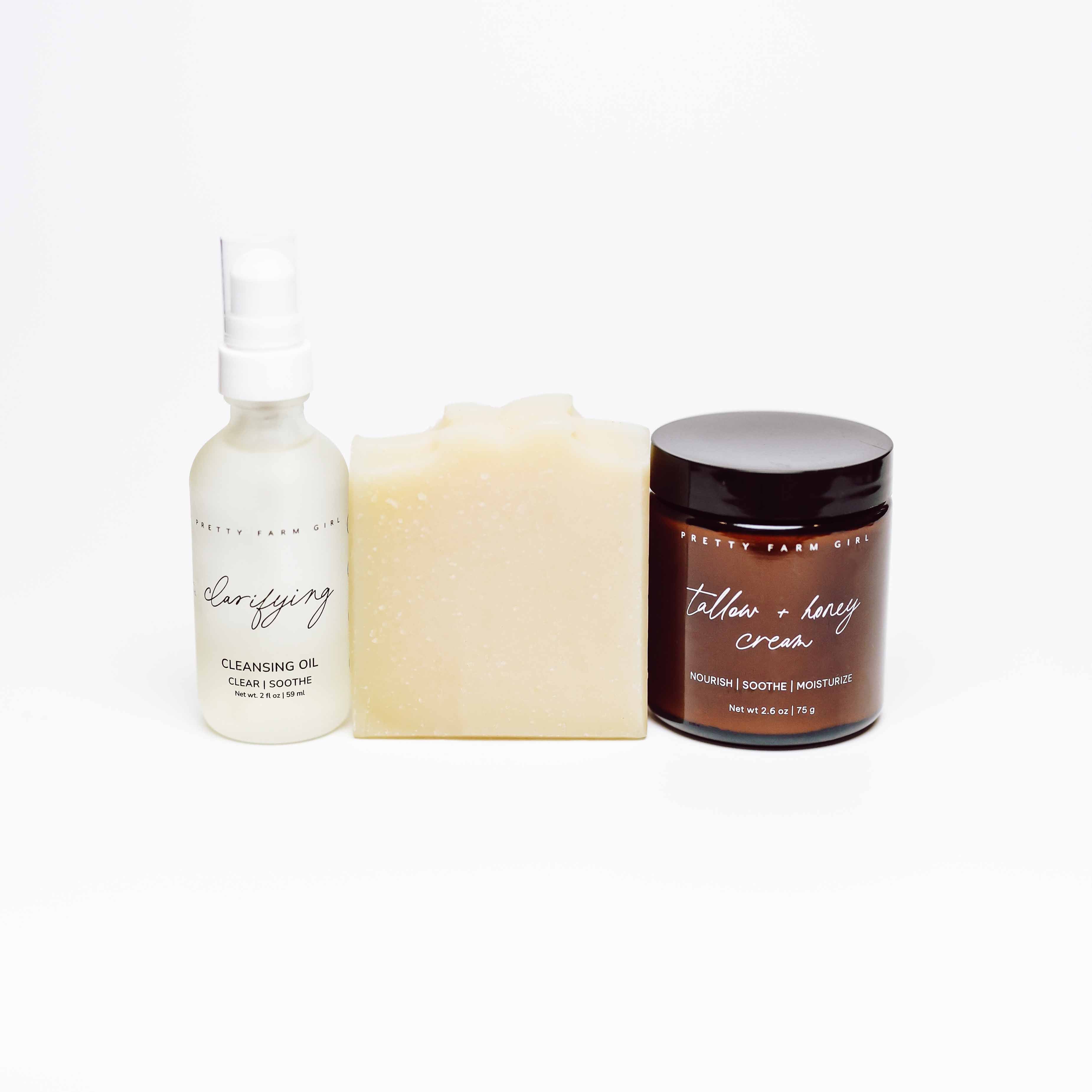 Double Cleansing Kit: Soothing by Pretty farm girl