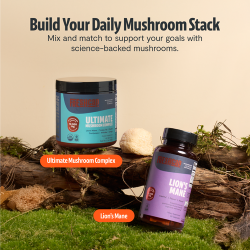 Lion's Mane Mushroom Extract Capsules by FreshCap Mushrooms