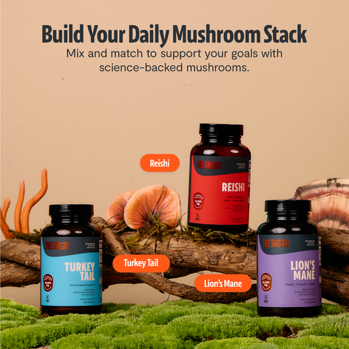 Turkey Tail Mushroom Extract Capsules by FreshCap Mushrooms