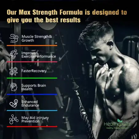 HealthyAsia Black Label Creatine Monohydrate Gummies - MAX RESULTS Formula (Watermelon) by HealthyAsia