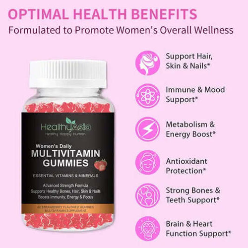 HealthyAsia Black Label Women's Daily Multivitamin Gummies by HealthyAsia