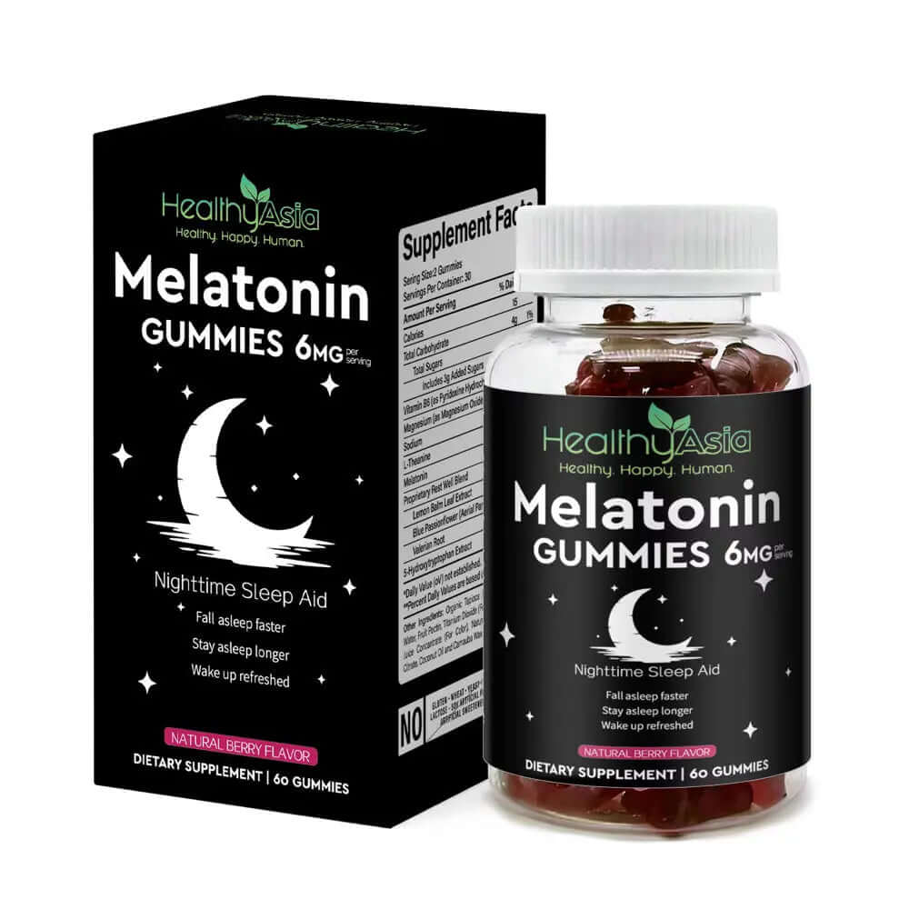 HealthyAsia Black Label Melatonin Gummies - 6mg